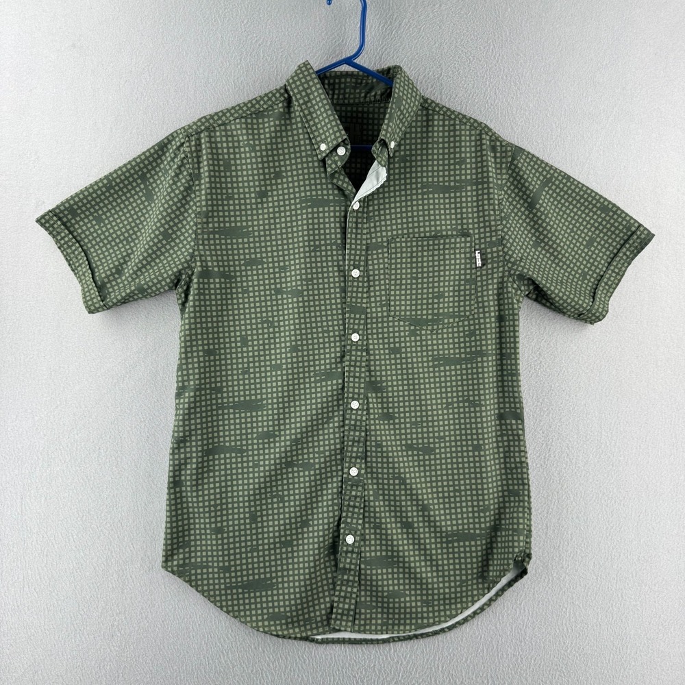 G4 Greater Half Shirt Mens Medium Desert Night Camo Stretch Button Up